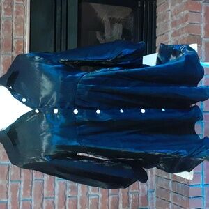 Umgee Black Top with Button Accents